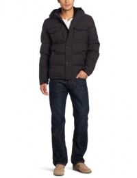 Levi's Men's Herringbone 2 Pocket Hooded Puffer Jacket Levi's Men's Herringbone 2 Pocket Hooded Puffer Jacket