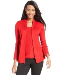Get a great layered look in one easy sweater with this Charter Club essential. Get a great layered look in one easy sweater with this Charter Club essential.