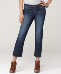 Take a shortcut to great style with these cropped capris from Lucky Brand Jeans! Pair them with heels and statement jewelry for easy springtime style. Take a shortcut to great style with these cropped capris from Lucky Brand Jeans! Pair them with heels and statement jewelry for easy springtime style.