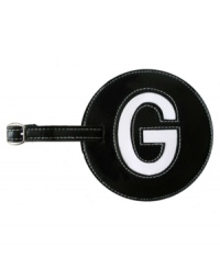 Give me a G! This big, easy-to-spot luggage tag is personalized with your initial, giving your bags an identity and helping them stand out on the luggage carousel. Give me a G! This big, easy-to-spot luggage tag is personalized with your initial, giving your bags an identity and helping them stand out on the luggage carousel.