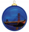 San Francisco Christmas Ornament - Golden Gate Bridge By Night