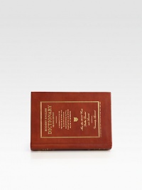 This soft leather design is the perfect compact go-to for an avid reader. Top clasp closureOne inside zip pocketEight credit card slotsCotton lining6½W X 9H X 2½DImported This soft leather design is the perfect compact go-to for an avid reader. Top clasp closureOne inside zip pocketEight credit card slotsCotton lining6½W X 9H X 2½DImported