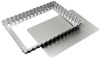 Fat Daddio's 11.25 Inch x 8.125 Inch x 1 Inch Oblong Tart with Removable Bottom