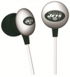 iHip NFF10200NYJ NFL New York Jets Mini Ear Buds, Green/White