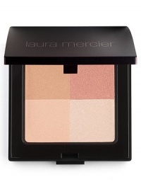 Laura Mercier Illuminating Powder is comprised of four difference shades in one colour family that blends perfectly on to the skin, adding illumination and radiance to any skin tone. The silky smooth formula applies naturally and evenly while adhering to the skin providing longer wear. 