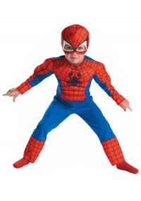 Toddler Spider-Man Muscle Costume Boy's Size: Large (4-6) Toddler Spider-Man Muscle Costume Boy's Size: Large (4-6)