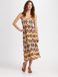 A gorgeous ethnic-print design that offers style versatility. It can be worn as a dress or skirt, which officially makes it a winning coverup.Empire waistPull-on styleCan be worn as a dress or skirt84% polyamide/16% elastaneHand washImported A gorgeous ethnic-print design that offers style versatility. It can be worn as a dress or skirt, which officially makes it a winning coverup.Empire waistPull-on styleCan be worn as a dress or skirt84% polyamide/16% elastaneHand washImported
