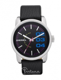 Diesel Black Leather Strap 100M Mens Watch #DZ1514 Diesel Black Leather Strap 100M Mens Watch #DZ1514