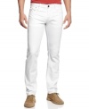 White out. Get a clean slate of cool with this pair of white denim from Guess.