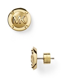 Strong but simple. This pair of silver-plated studs from Michael Kors are the perfect earrings for everyday - wear them as as shapely showpiece. Strong but simple. This pair of silver-plated studs from Michael Kors are the perfect earrings for everyday - wear them as as shapely showpiece.