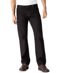 Stonewashed 5-pocket jeans feature a relaxed mid-rise fit with straight leg and zip fly. Leg opening measures 19. Stonewashed 5-pocket jeans feature a relaxed mid-rise fit with straight leg and zip fly. Leg opening measures 19.