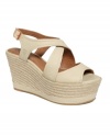 Stomp the competition. With the Hacienda wedges by Lucky Brand, you'll be wearing the chunkiest and funkiest sandals on the block.