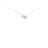 Dogeared 2 of Hearts Rose Gold Dipped Necklace Dogeared 2 of Hearts Rose Gold Dipped Necklace