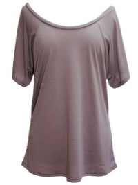 YogaColors Crystal Flowy Raglan Dolman Scoop Neck Tee Top