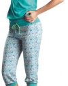 Laura High Quality Aqua Sexy Pajama Capri Pant Set #SL506032 - Made in Colombia