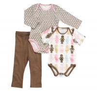 Dwellstudio Organic Bodysuit and Pants Starter Gift Set, Paper Dolls, 0-3 Months Dwellstudio Organic Bodysuit and Pants Starter Gift Set, Paper Dolls, 0-3 Months
