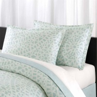 Echo Mykonos Sham, Sky/White, 20 by 26-Inch Echo Mykonos Sham, Sky/White, 20 by 26-Inch