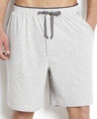 Go ahead and wear them around the house. Tag-free and made of cotton jersey (with a touch of spandex for extra give), Nautica sleep shorts are so comfortable you won't want to take them off-and so stylish you won't need to. Go ahead and wear them around the house. Tag-free and made of cotton jersey (with a touch of spandex for extra give), Nautica sleep shorts are so comfortable you won't want to take them off-and so stylish you won't need to.