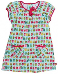 Zutano Owls Picnic Dress - Aqua-4T Zutano Owls Picnic Dress - Aqua-4T