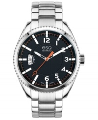 Strike a sophisticated spark with this precise Catalyst watch from esQ Movado. Strike a sophisticated spark with this precise Catalyst watch from esQ Movado.