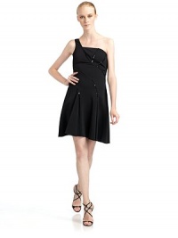 THE LOOKOne shoulder strapSequin trimmed seamsFitted waist flares at hemSide zipperTHE FITAbout 34 from shoulder to hemTHE MATERIAL97% viscose/3% elastaneFully linedCARE & ORIGINDry cleanMade in Italy THE LOOKOne shoulder strapSequin trimmed seamsFitted waist flares at hemSide zipperTHE FITAbout 34 from shoulder to hemTHE MATERIAL97% viscose/3% elastaneFully linedCARE & ORIGINDry cleanMade in Italy