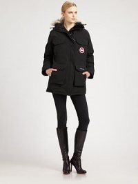 Originally developed for scientists working in research facilities in Antarctica, the Canada Goose Expedition Parka allows its wearers to withstand the most frigid temperatures. Originally developed for scientists working in research facilities in Antarctica, the Canada Goose Expedition Parka allows its wearers to withstand the most frigid temperatures.