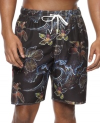 As laid-back as a warm-weather day, these swim trunks from Newport Blue are perfect for hitting the pool or beach. As laid-back as a warm-weather day, these swim trunks from Newport Blue are perfect for hitting the pool or beach.
