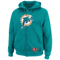 NFL Mens Miami Dolphins Classic Heavyweight III Long Sleeve Full Zip Fleece W/Hood (Aqua, X-Large) NFL Mens Miami Dolphins Classic Heavyweight III Long Sleeve Full Zip Fleece W/Hood (Aqua, X-Large)