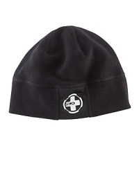 RLX's sporty signature accents the cuff of a cozy microfleece cap for stylish protection against dropping temperatures. RLX's sporty signature accents the cuff of a cozy microfleece cap for stylish protection against dropping temperatures.