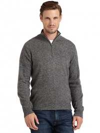THE LOOKLuxe 2-ply cashmere from expertly maintained inner Mongolian cashmere goatsFeatures long, fine, smooth fibers top-dyed for maximum color saturationHeathered designRibbed funnelneckQuarter-zip closureLong ribbed cuff sleevesRibbed hemTHE MATERIALCashmereCARE & ORIGINDry cleanImportedThis item was originally available for purchase at Saks Fifth Avenue OFF 5TH stores. THE LOOKLuxe 2-ply cashmere from expertly maintained inner Mongolian cashmere goatsFeatures long, fine, smooth fibers top-dyed for maximum color saturationHeathered designRibbed funnelneckQuarter-zip closureLong ribbed cuff sleevesRibbed hemTHE MATERIALCashmereCARE & ORIGINDry cleanImportedThis item was originally available for purchase at Saks Fifth Avenue OFF 5TH stores.