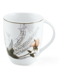 Featuring a subtle pattern of delicately shaded flowers and leaves, Mikasa Cheateau Garden collection has the feel of an antique, hand-tinted black and white image. Made of microwave and dishwasher safe porcelain, you can enjoy your coffee in the collection's mug each and every morning. Featuring a subtle pattern of delicately shaded flowers and leaves, Mikasa Cheateau Garden collection has the feel of an antique, hand-tinted black and white image. Made of microwave and dishwasher safe porcelain, you can enjoy your coffee in the collection's mug each and every morning.