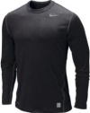 Nike 269610 Pro Combat Fitted Long Sleeve Crew - Black