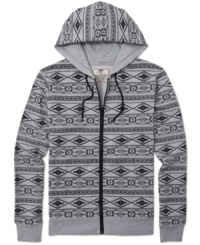 One of this seasons most popular prints just got a whole lot cozier; this Navajo print hoodie by Chor adds style to your sweats. One of this seasons most popular prints just got a whole lot cozier; this Navajo print hoodie by Chor adds style to your sweats.