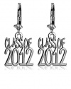 Small Class of 1999 Reunion Earrings, 11mm in 14K White Gold