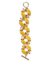 This bold Carolee bracelet beat out hundreds to be named a winning design in the 2012 jewelry design contest hosted by Carolee for the students of the Fashion Institute of Technology. This bold Carolee bracelet beat out hundreds to be named a winning design in the 2012 jewelry design contest hosted by Carolee for the students of the Fashion Institute of Technology.