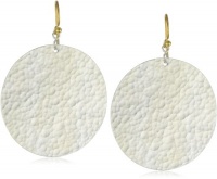 GURHAN Lush Silver with High Karat Gold Accents Hammered Earrings