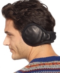 The 180s Pilot, another ingenious protection against the elements: Stylish leather ear warmers lined in faux shearling made with an adjustable, click-to-fit frame that fits any head and can be worn with glasses, goggles, or hats. The 180s Pilot, another ingenious protection against the elements: Stylish leather ear warmers lined in faux shearling made with an adjustable, click-to-fit frame that fits any head and can be worn with glasses, goggles, or hats.