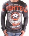 American Fighter By Affliction Fly By 50/50 Men's Long Sleeve T-Shirt Tee