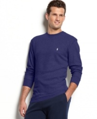 Stay toasty and cozy all night long in this luxurious waffle-knit cotton thermal. Stay toasty and cozy all night long in this luxurious waffle-knit cotton thermal.