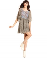 Perfectly paired with boots for a boho look, this RACHEL Rachel Roy dress' fluttery appeal is oh-so free-spirited! (Clearance)