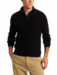 Alex Stevens Men's Ribbed Quarter Zip Mock Neck Sweater Alex Stevens Men's Ribbed Quarter Zip Mock Neck Sweater