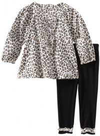 Calvin Klein Baby-Girls Infant Animal Print Tunic With Legging, Brown/Black, 18 Months Calvin Klein Baby-Girls Infant Animal Print Tunic With Legging, Brown/Black, 18 Months