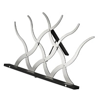 Foldable bookstand in 18/10 stainless steel mirror polished and thermoplastic resin. Designed by Dror Benshetrit. Foldable bookstand in 18/10 stainless steel mirror polished and thermoplastic resin. Designed by Dror Benshetrit.