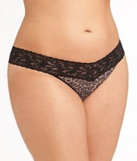 Signature Lace Original Rise Leopard Thong Plus Size Signature Lace Original Rise Leopard Thong Plus Size