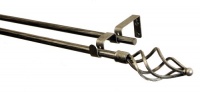 BCL Drapery Hardware 58DTW48S Wire Twist Curtain Rod Set BCL Drapery Hardware 58DTW48S Wire Twist Curtain Rod Set