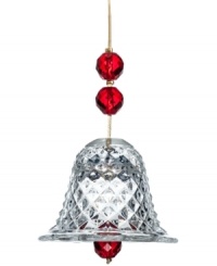 Set the tone for a beautiful holiday. The bell ornament from Baccarat illuminates the tree with faceted red beads and cut crystal on a strand of gold. Set the tone for a beautiful holiday. The bell ornament from Baccarat illuminates the tree with faceted red beads and cut crystal on a strand of gold.