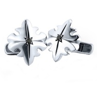 J.Goodman Sterling Silver Black Diamond Cufflinks