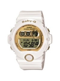 Casio Women's BG6901-7 Baby-G White Resin and Gold-Tone Accented Large Digital Sport Watch Casio Women's BG6901-7 Baby-G White Resin and Gold-Tone Accented Large Digital Sport Watch