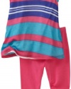 Splendid Littles Baby-girls Infant Beach Towel Stripe Tunic and Legging, North Shore, 12-18 Months