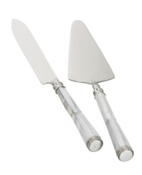 Enhance the elegant style of any special occasion with the beauty of Mother of Pearl. Slim lines of carved steel trim surround each handle with classic style, only from Lauren by Ralph Lauren. Enhance the elegant style of any special occasion with the beauty of Mother of Pearl. Slim lines of carved steel trim surround each handle with classic style, only from Lauren by Ralph Lauren.